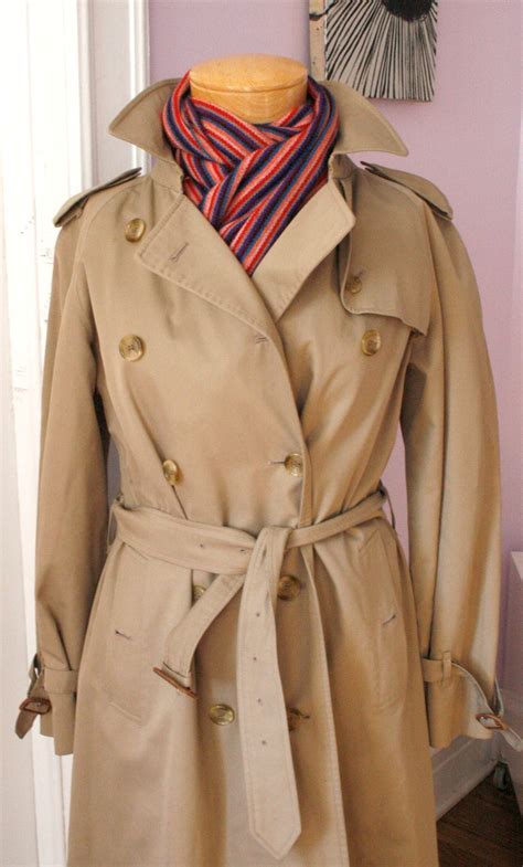 vintage Burberry long trench coat